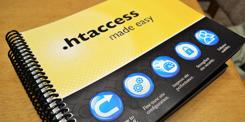 [ .htaccess made easy - photo of printed books ]